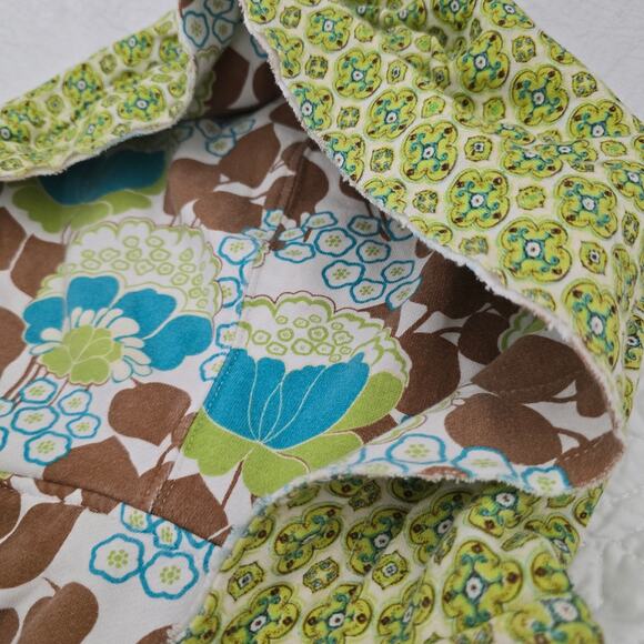 Vintage Y2K Billabong Women's Reversible Hoodie Sweatshirt Retro Floral Size-M/L - Picture 7 of 10